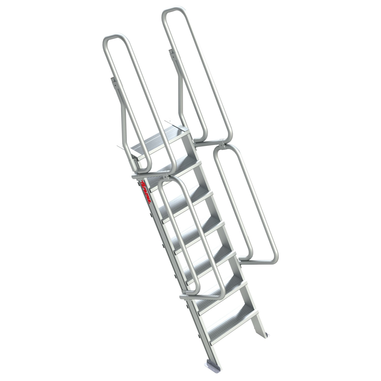 SG60 | Escalera de aluminio fija para entreplantas y altillos | Inclinación 60º