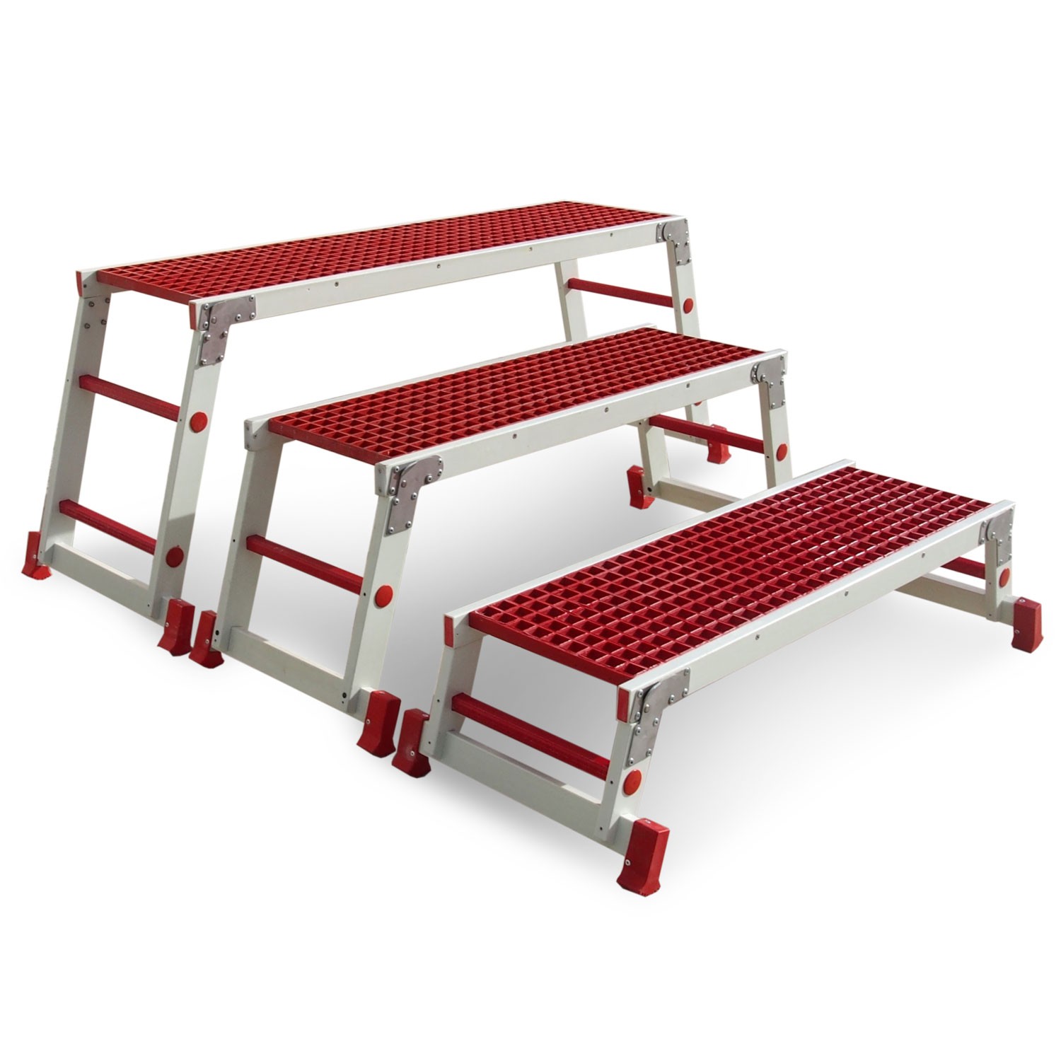 EM2005 | Plataformas de trabajo plegables para uso profesional en fibra de vidrio