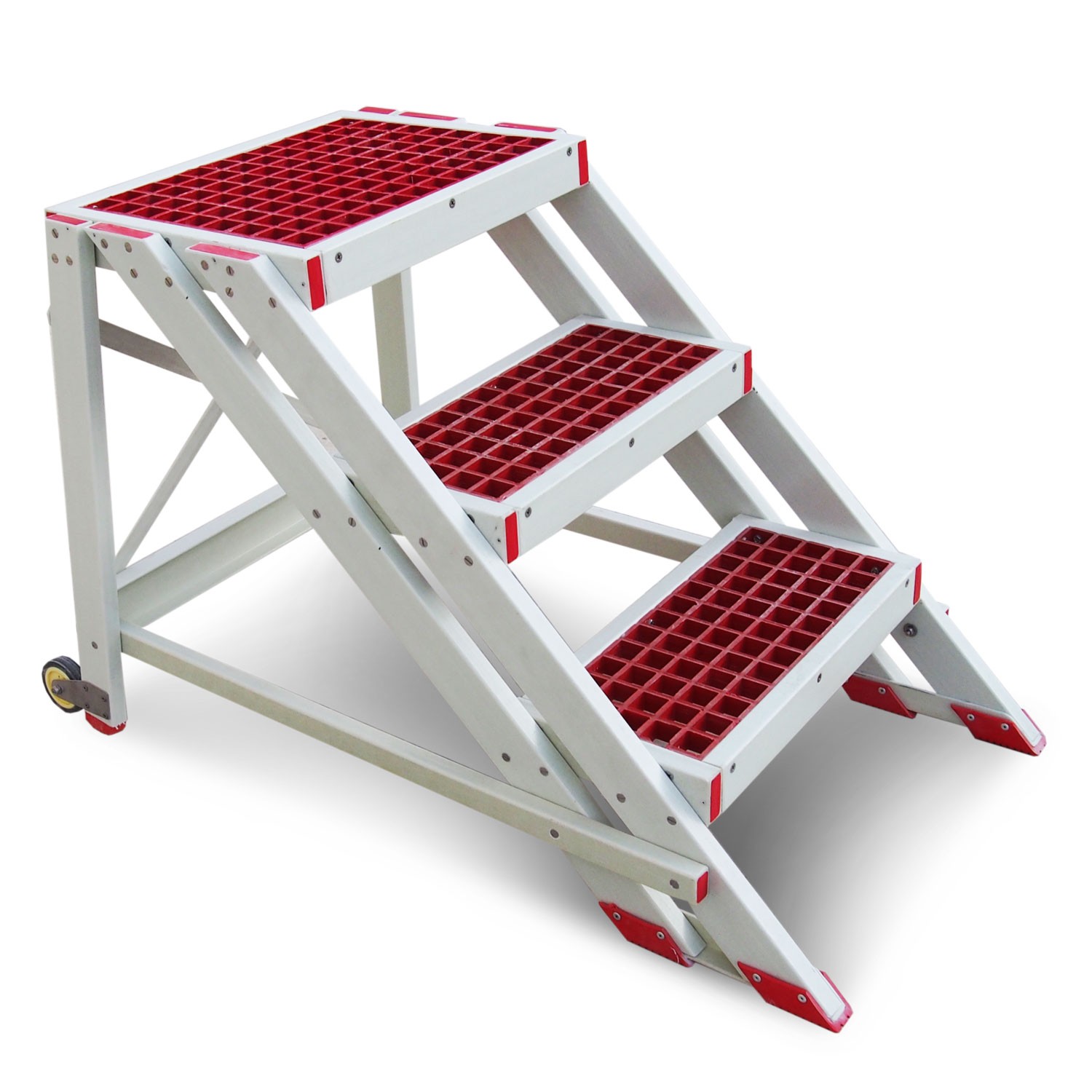 EM2013 | Taburete con ruedas para uso profesional en fibra de vidrio