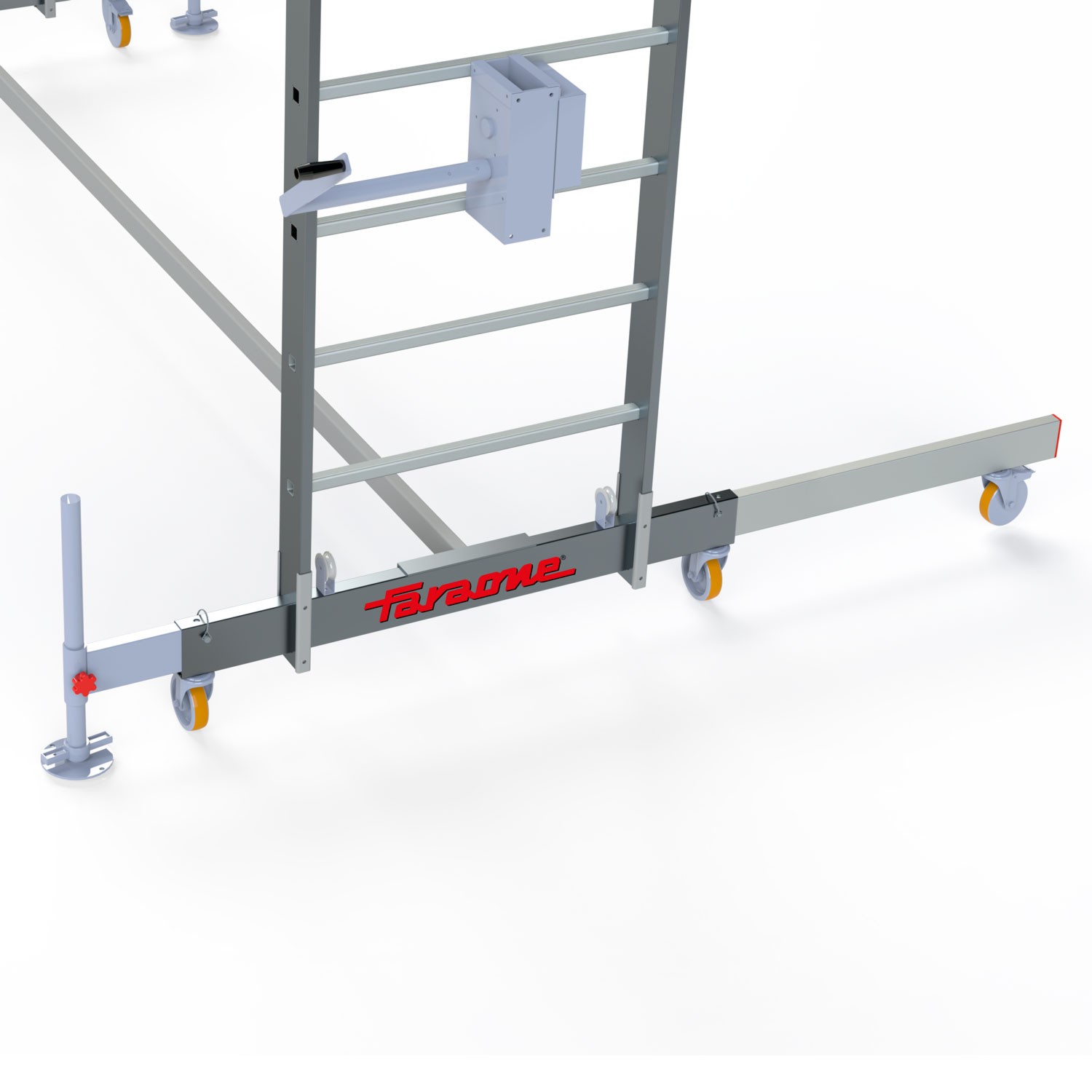 TSA-BAS | Base con doble rueda para aproximar el andamio al vehículo