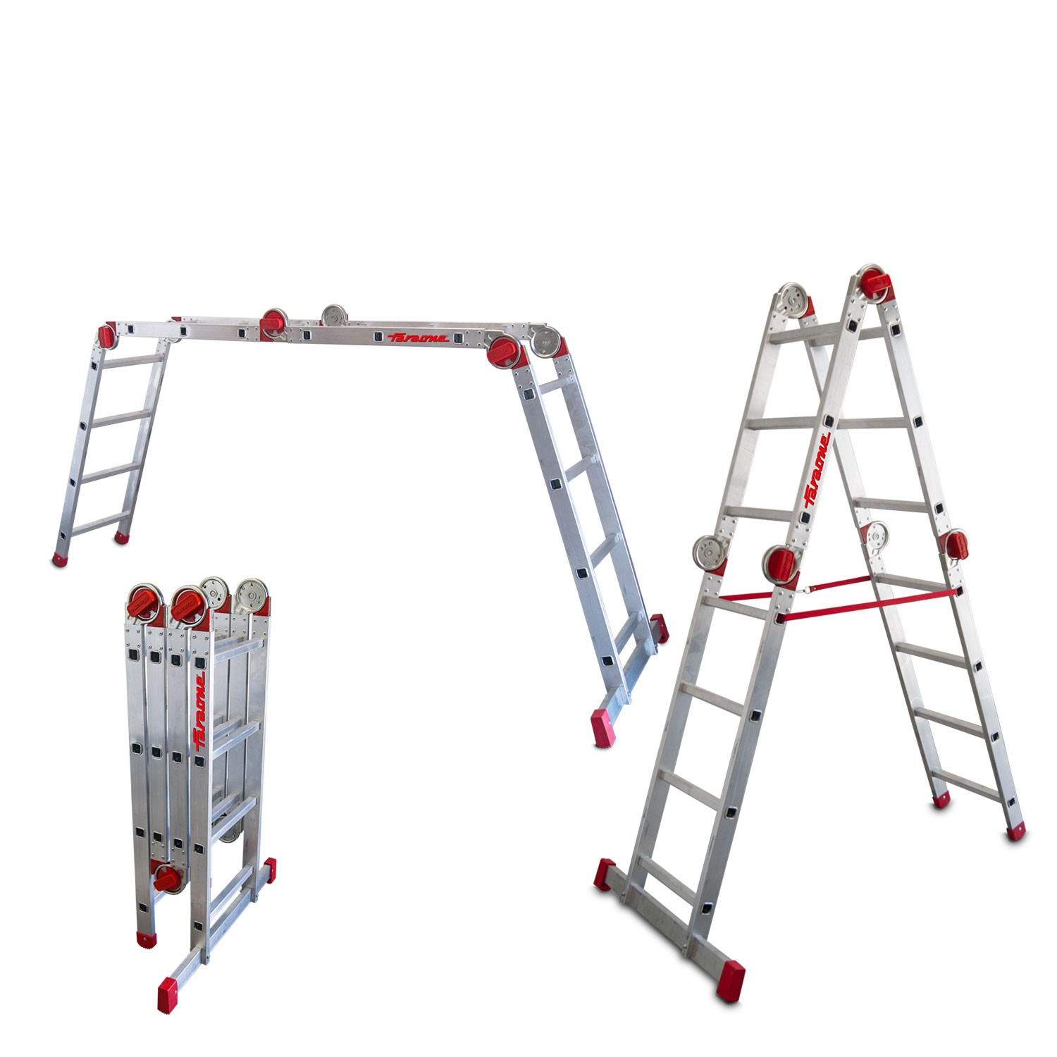 EA614 | Escalera articulada multiuso en aluminio