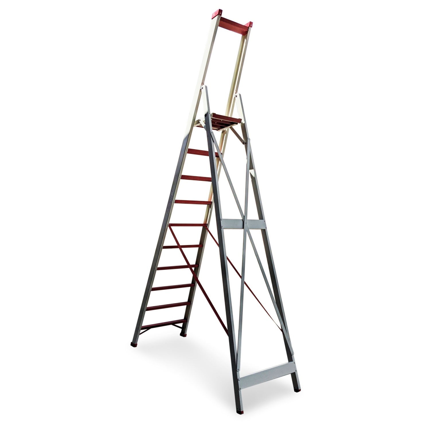 EM2015 | Escalera de tijera para uso profesional en fibra de vidrio.