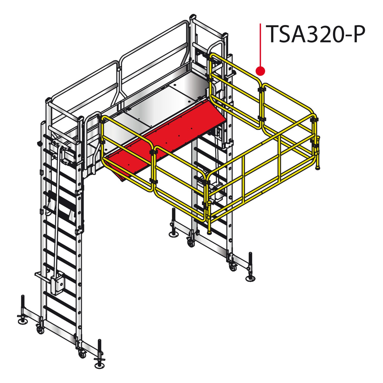 TSA320-P | Barandilla de protección perimetral