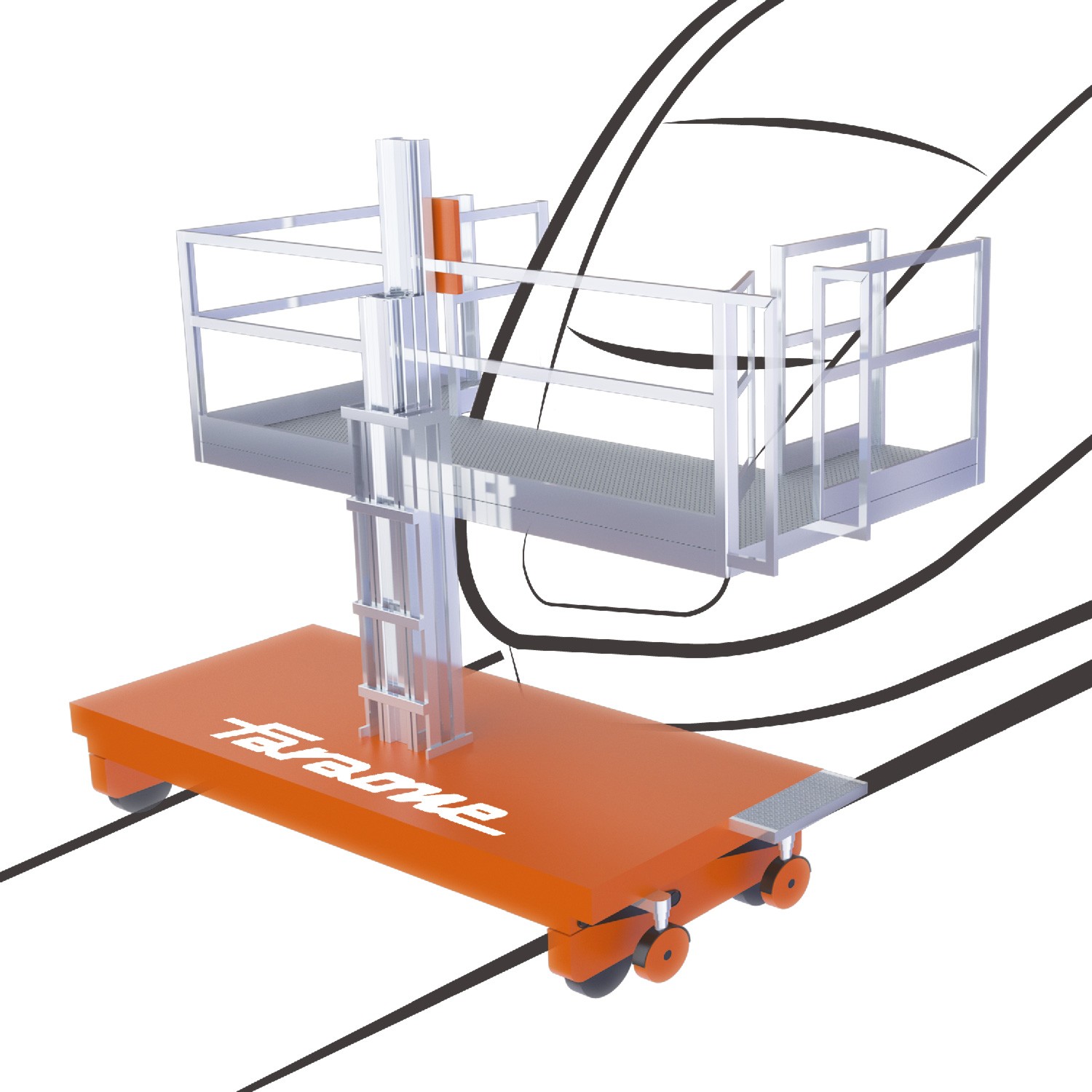 EM217 | Elevador de persona para Mantenimiento frontal de Trenes