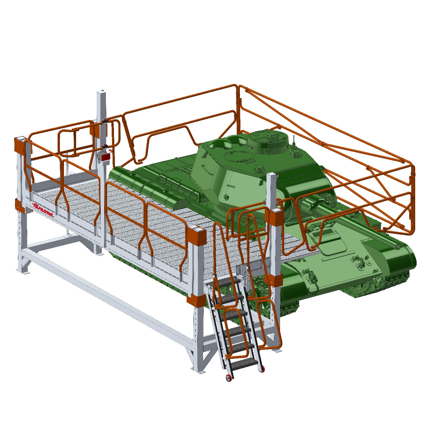 EM703 | Plataforma a Medida para Mantenimiento de Vehículos Militares