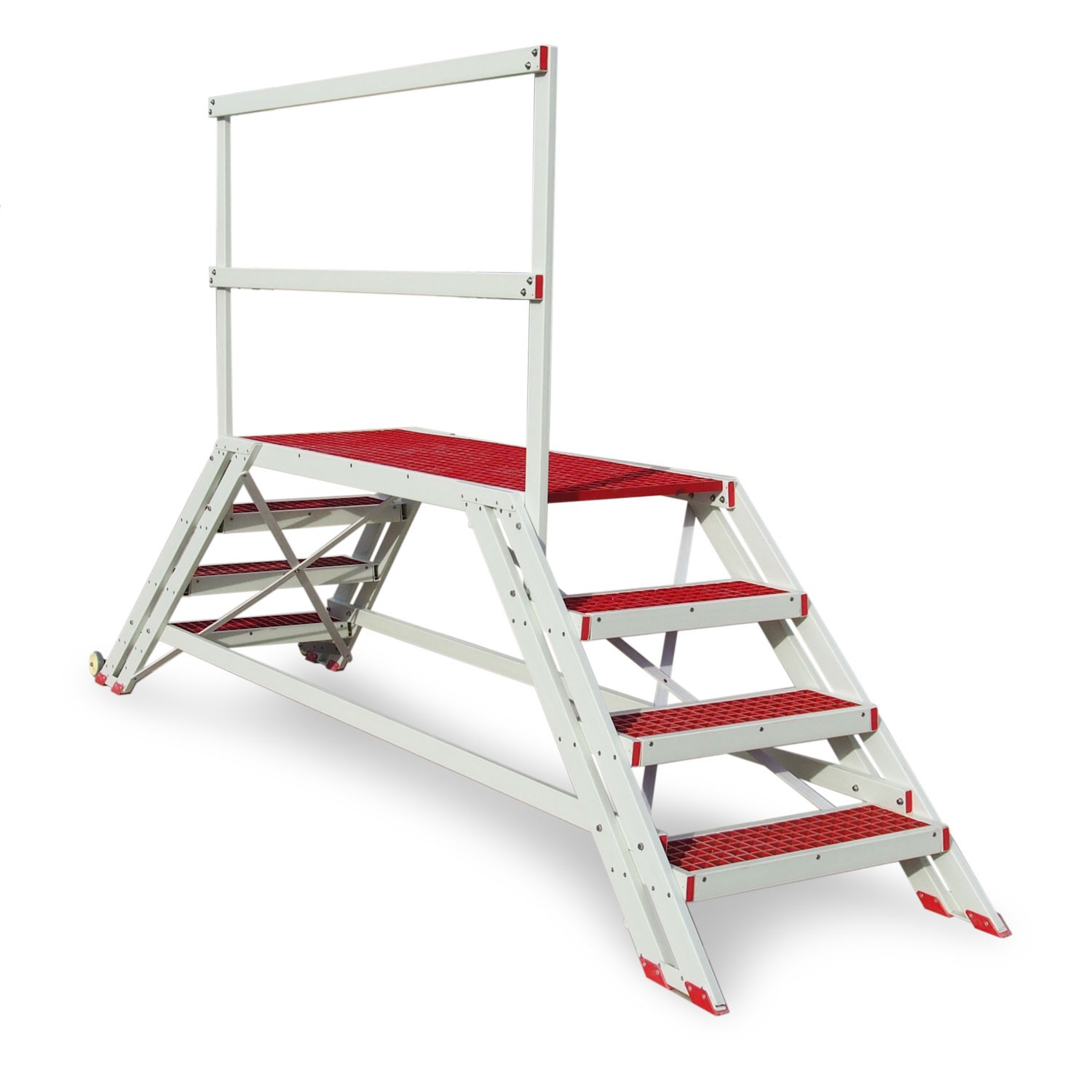 EM2009 | Plataformas de trabajo profesional con barandilla de seguridad en fibra de vidrio